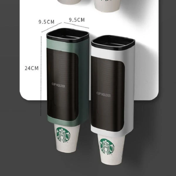 

Cup Puller Disposable Paper Cup Plastic Household Cup Rack Automatic Rack Wall Punch-Free Storage Rack