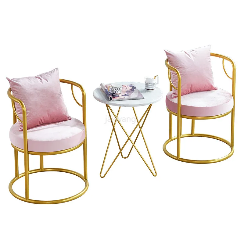 

Modern Light Luxury Living Room Chairs Single Sofa Chair Creative Nordic Lazy Leisure Sofa Chairs Backrest Bedroom Furniture