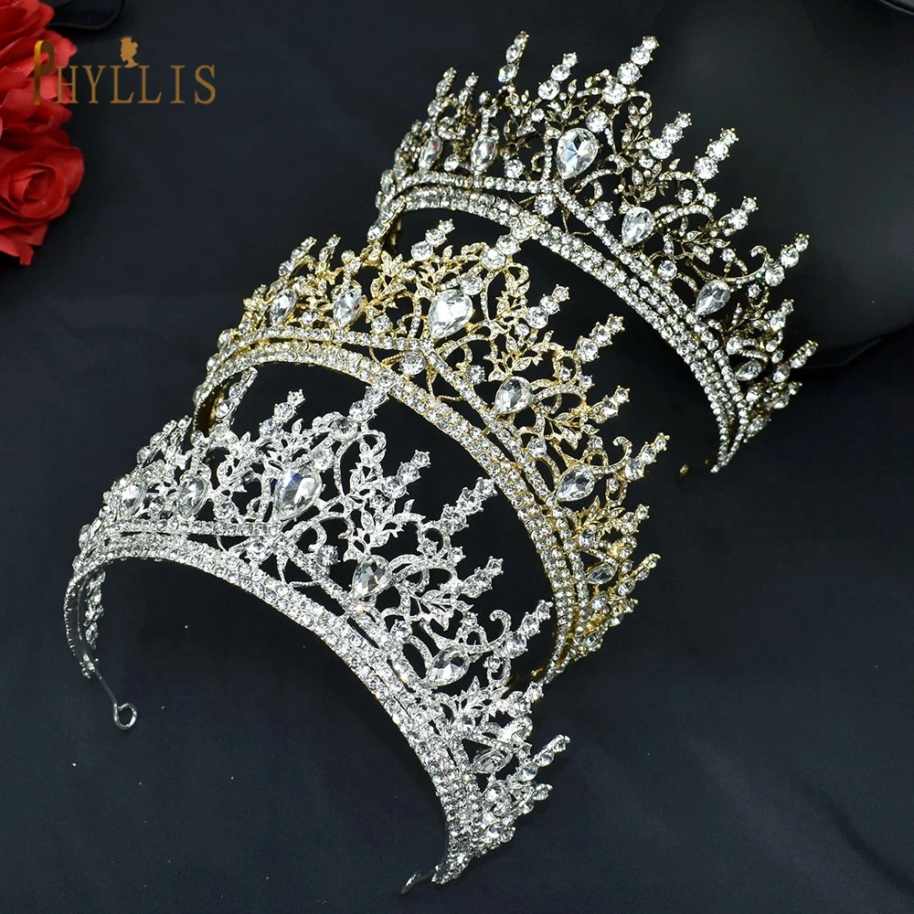 

A101 Wedding Hair Accessories Queen Diadem Vintage Bride Headdress Banquet Tiaras Bridal Handband Hair Accessories Jewelry