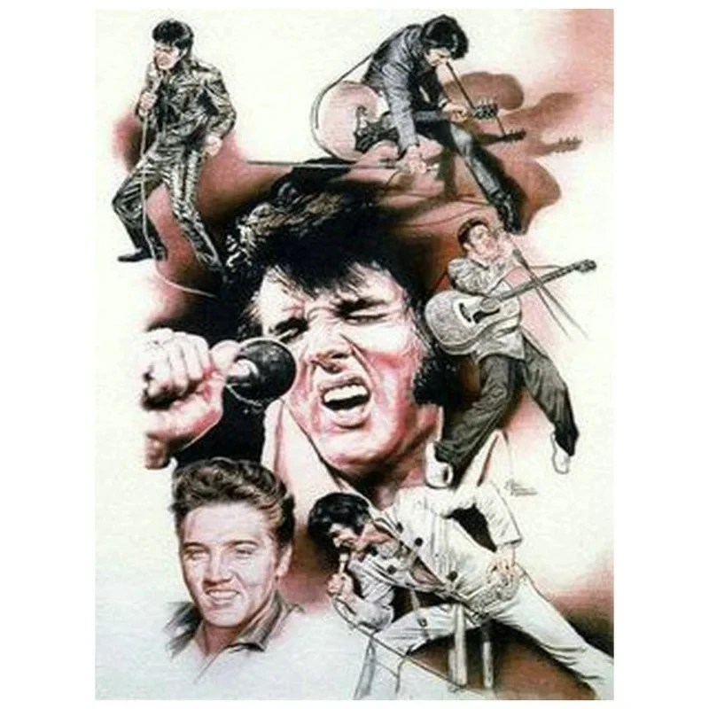 

PDMDOG Elvis Presley музыкальная алмазная живопись, бриллиантовая картина, 5D квадратная круглая Алмазная вышивка, домашний декор, подарок