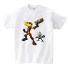Детская футболка с героями мультфильмов храповик и Кланк летняя футболка для мальчиков и девочек модная детская одежда футболка для мальчиков