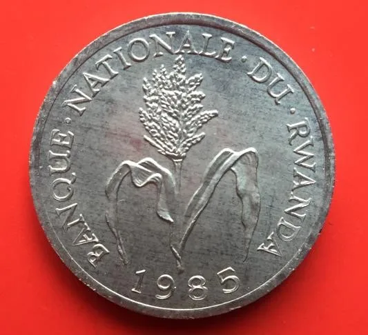 Монета 21 мм Руанды 100% настоящая подлинная комеморативная монета Оригинальная коллекция.