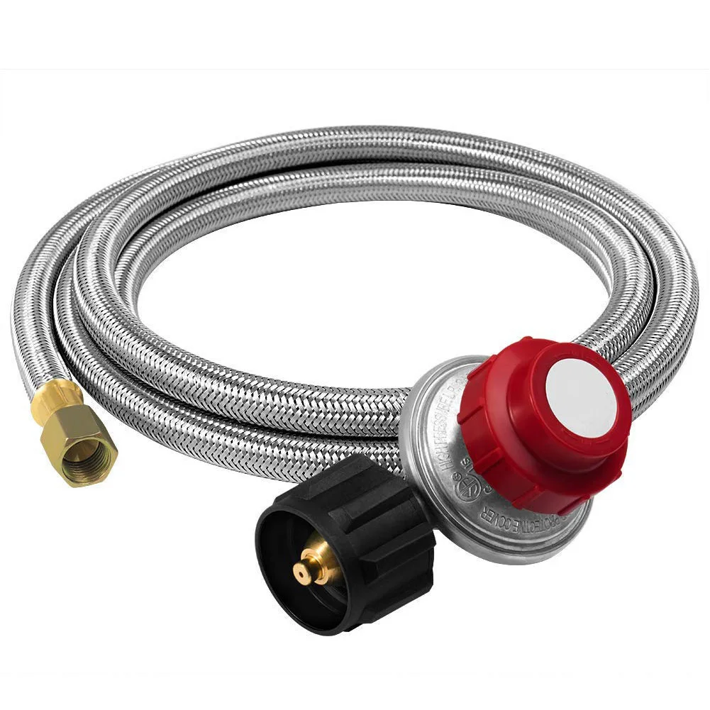 0-30 PSI Регулируемый прочный коптильщик Hosepipe защитный с манометром домашний
