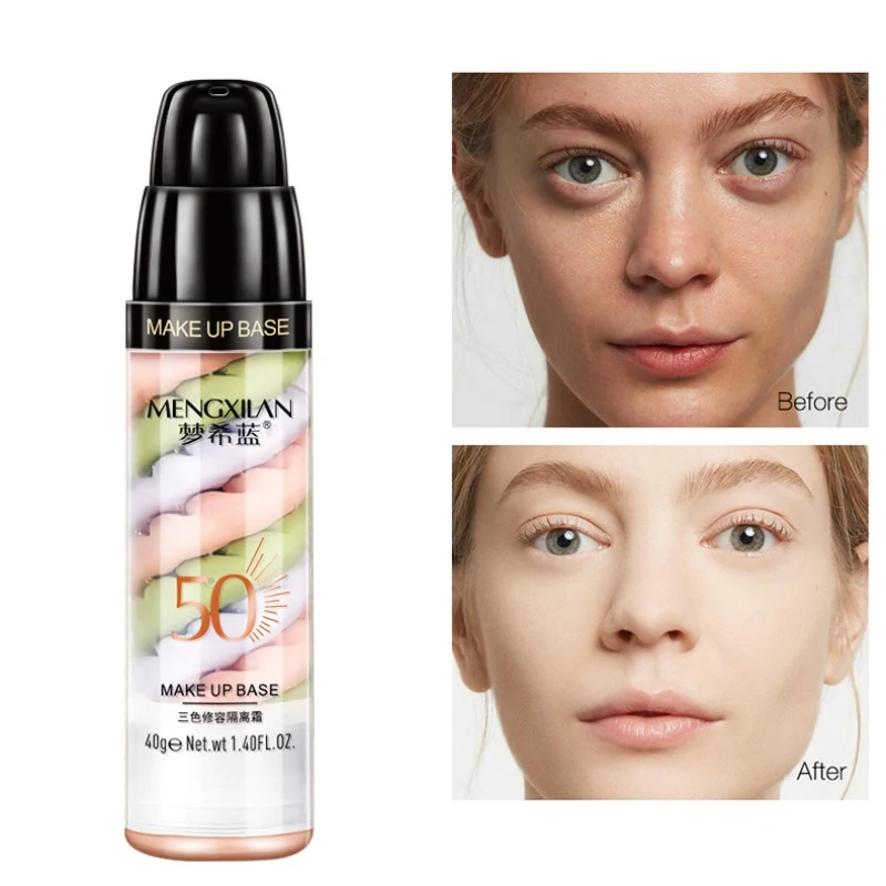 Праймер для макияжа 3 цвета увлажняющий крем жирной кожи|Праймер| |