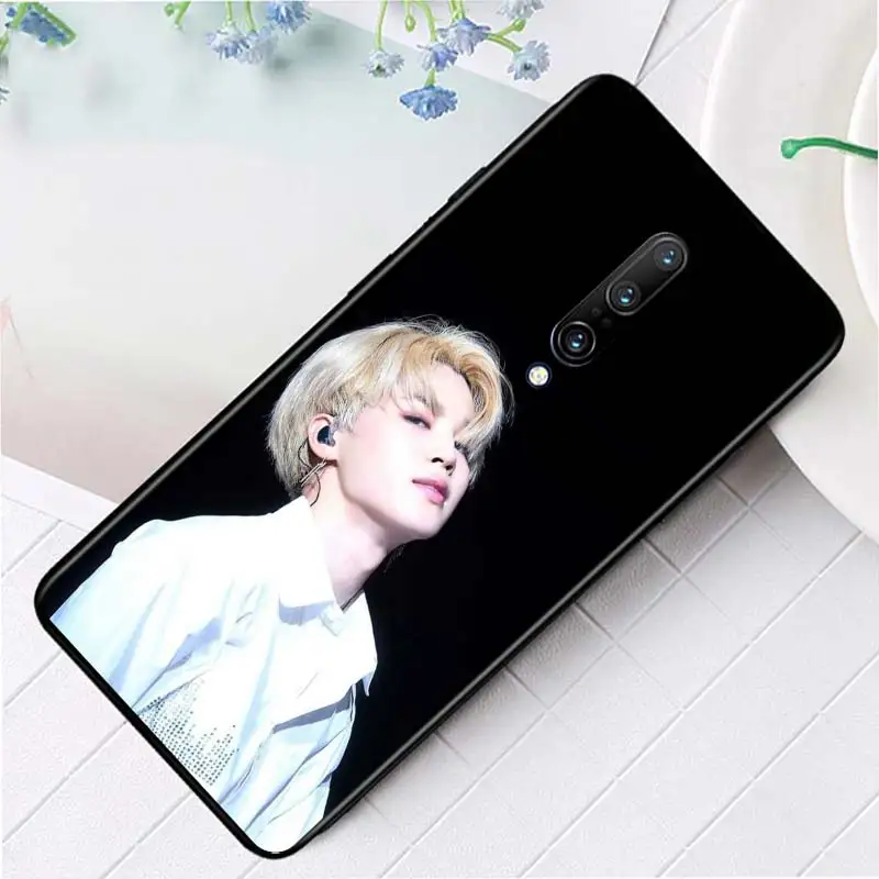 Black Silicone Case Park Jimin K Pop For OnePlus 5 5T 6 6T 7 7T 8 8Pro Super Bright Glossy Phone Case Cover images - 6