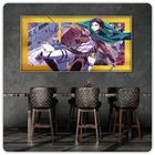 3d-постер Титаны с невооруженным глазом, Аниме Картина на холсте, настенное искусство, домашний декор, картины самурая, украшения для гостиной