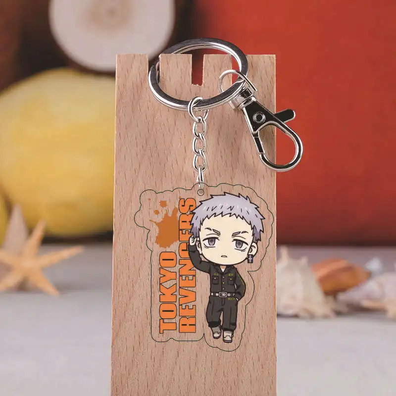 

Anime Tokyo Revengers Cosplay Props Keychain Manjiro Ken Takemichi Hinata Atsushi Chibi Bag Pendant Keyring