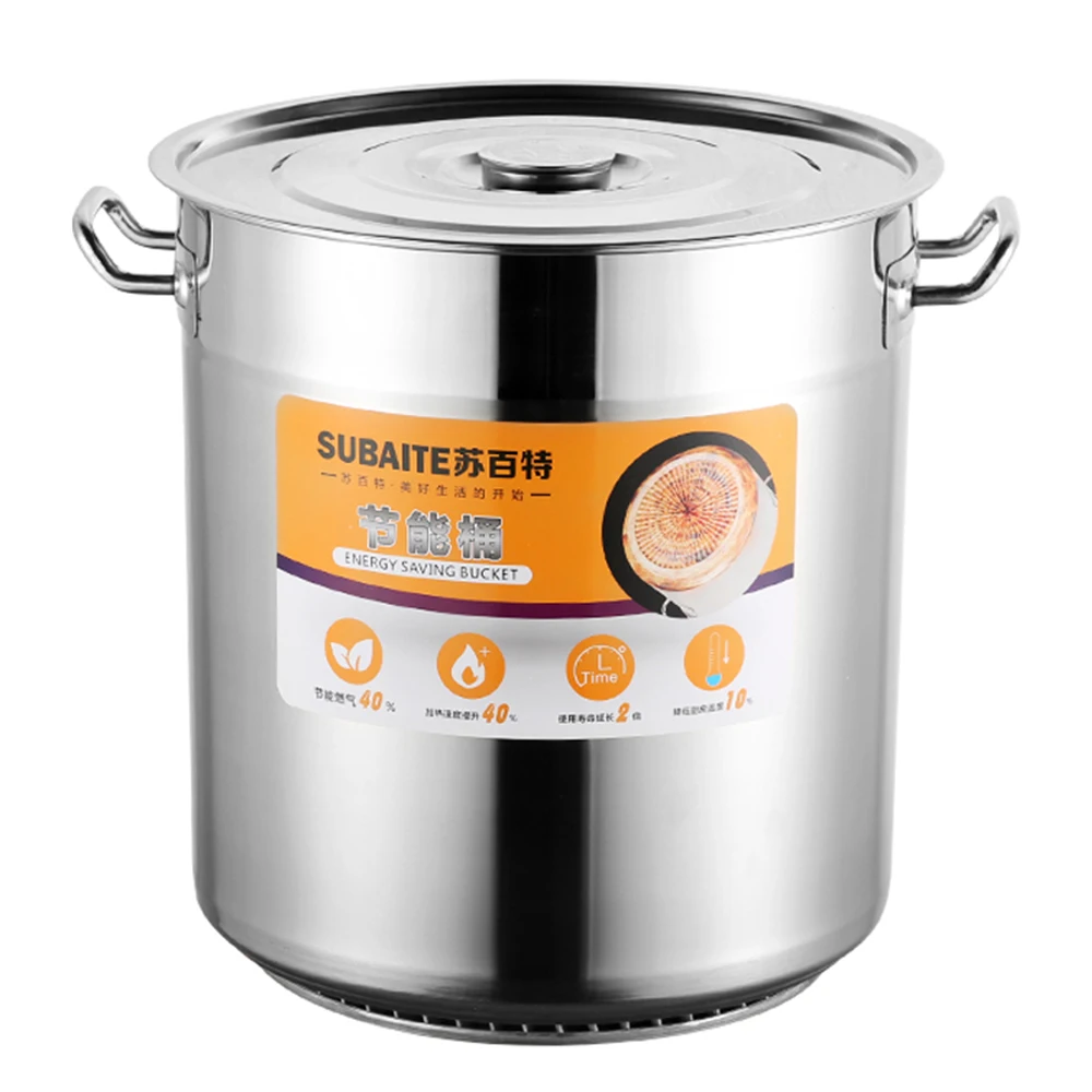 

Beer Barrel Soup Pot Fermentation Tank Milk Tea Bucket Stainless Steel Insulation Kitchen Cookware Hotel Stew pot Fermenter