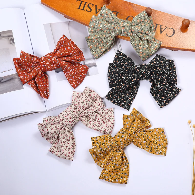 

Заколка-бант для волос женская, винтажная, Шпилька-бант, шпильки с цветами