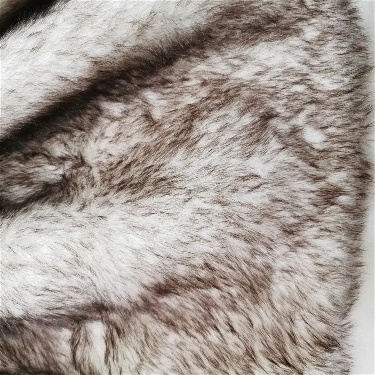 Ткань из искусственного меха белый кофейный наконечник для волос двухцветная