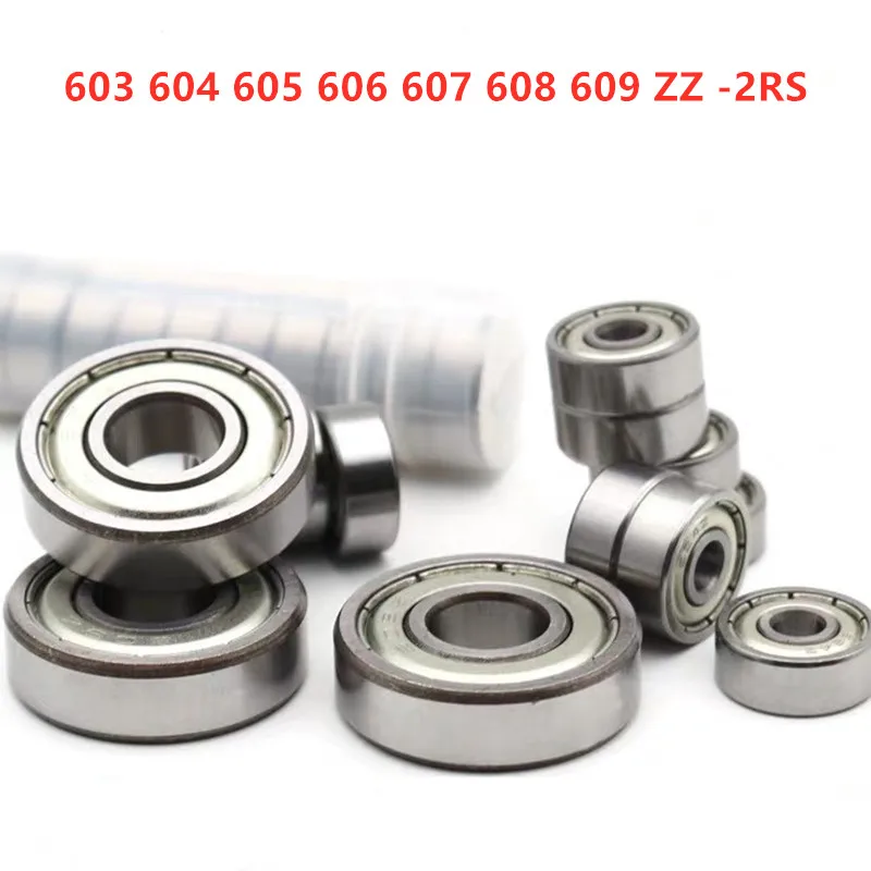 50 шт. миниатюрный подшипник 603 604 605 606 607 608 609 ZZ-2RS RS 3x9x5 4x12x4 5x14x5 6x17x6 7x19x6 8x22x7 9x24x7 мм
