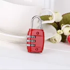 Ключом противоугонные замки замок 3 набора цифр пароль Комбинации замок с паролем чемодан Чемодан металлический кодовый замок Мини Кодовый