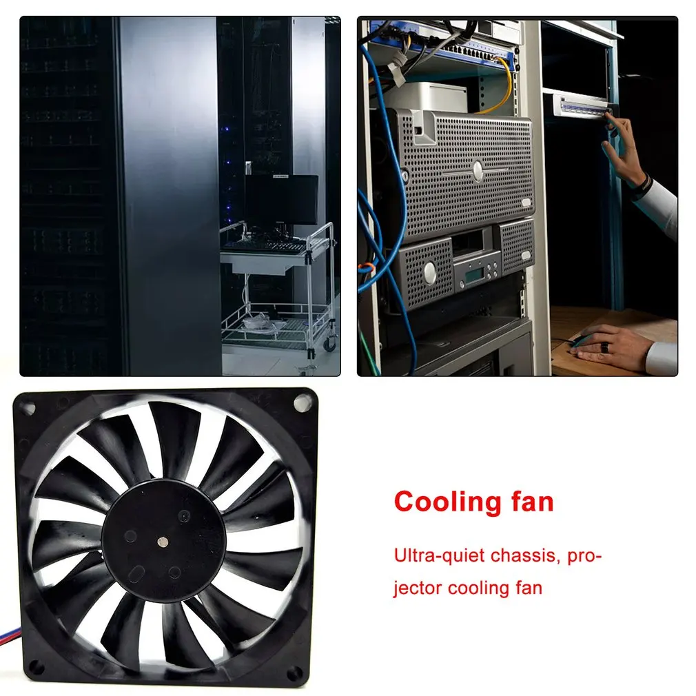 

8cm 8015 80mm fan 12V 0.3A 2-wire 3Pin Computer CPU Chassis Power Ultra-quiet Cooling Fan