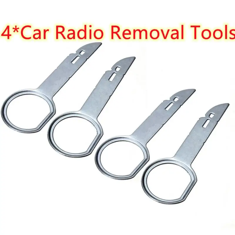 

4 шт. Универсальный практичный инструмент для удаления радиоприемника, булавка для стереоприемника, инструменты для извлечения аудио ключе...
