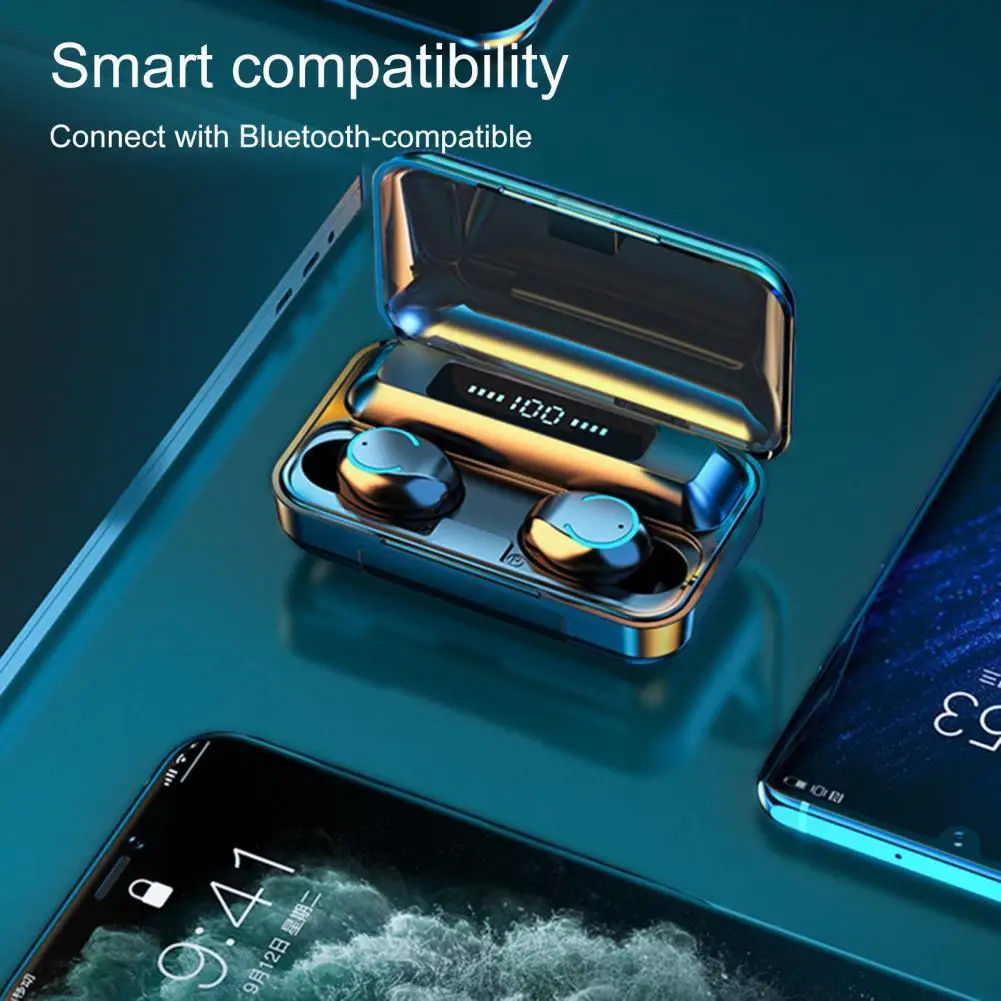 

Fashion Magnetic Induction Closure Wireless Earphones Lightweight Bluetooth-compatible Earbuds Stereo for Running