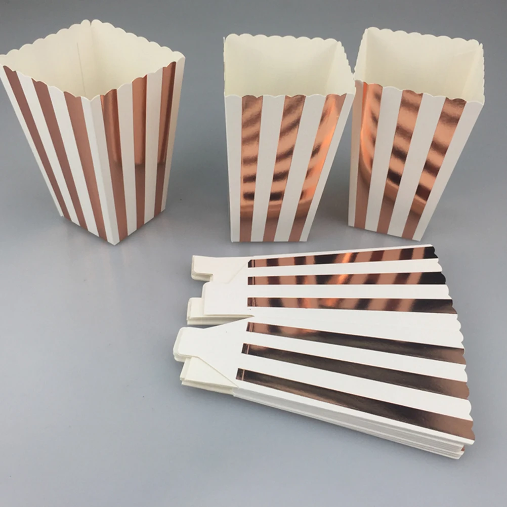 50 шт. коробка для попкорна принадлежности вечевечерние сумки картонная закусок