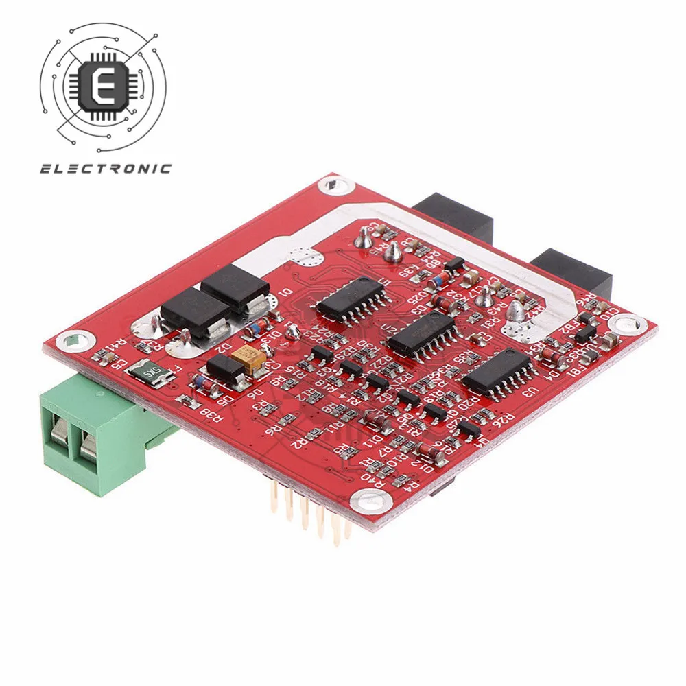 160W 7A 12V 24V Двухканальный модуль управления постоянным током двигателя L298 сигнал логического управления оптоизолятора PWM Привод торможения включен.