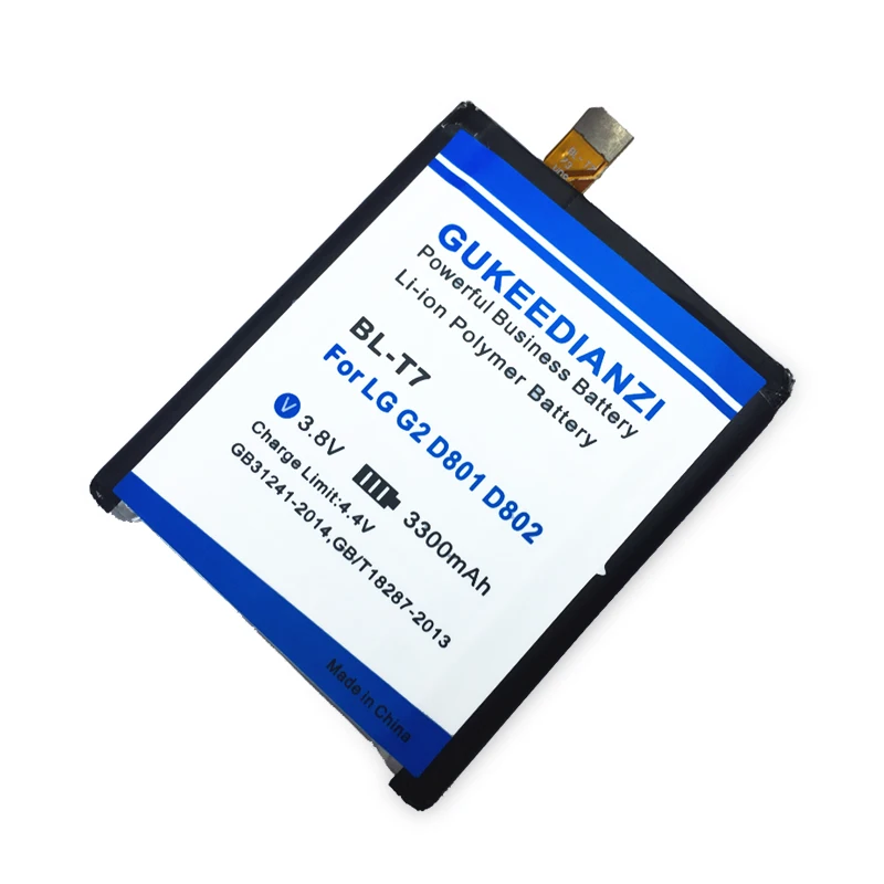 GUKEEDIANZI BL-T7 3300mAh Replacement Battery For LG Optimus G2 D802 D800 D801 VS980 LS980 D803 Lithium Polymer Bateria | Мобильные