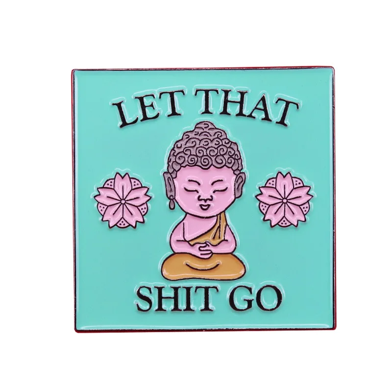 

LET THAT GO Новинка эмалированная брошь