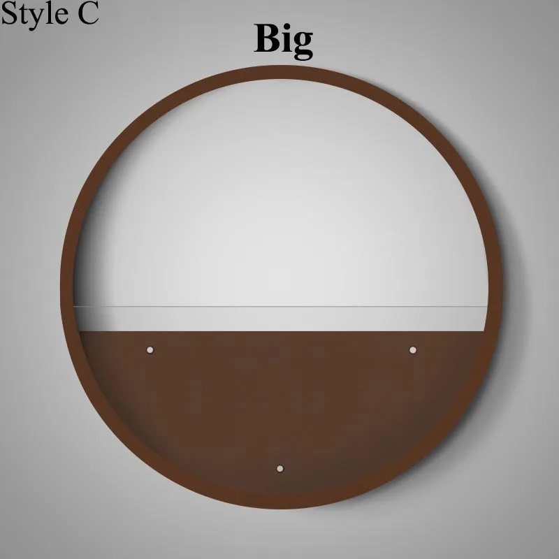C (Big Style) Простая круглая цветная настенная ваза, железная суккулентная растительная стеклянная горшок для комнатных цветов, креативный домашний декор, офисное настенное украшение бонсай - Цвет: C (Big Style)