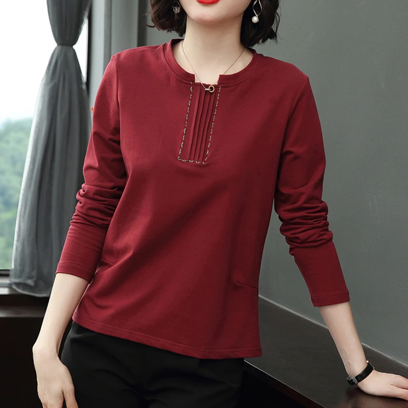 

Футболка женская хлопковая в стиле пэчворк, с длинным рукавом