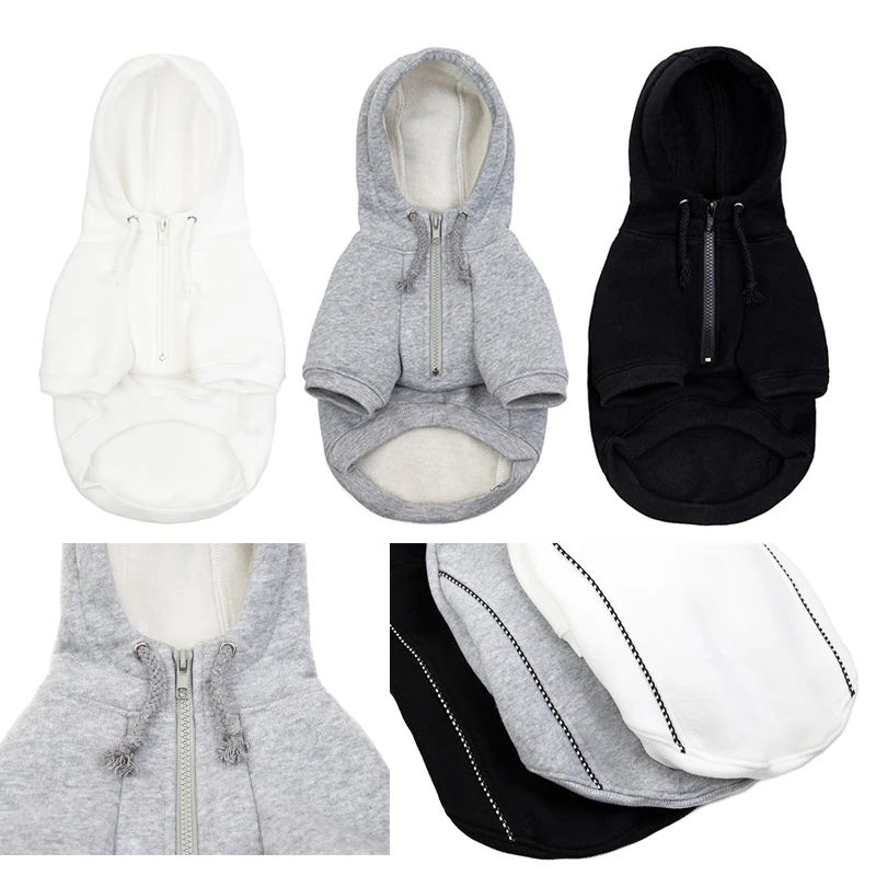 Осенне-весенняя флисовая куртка для собак на молнии | Дом и сад