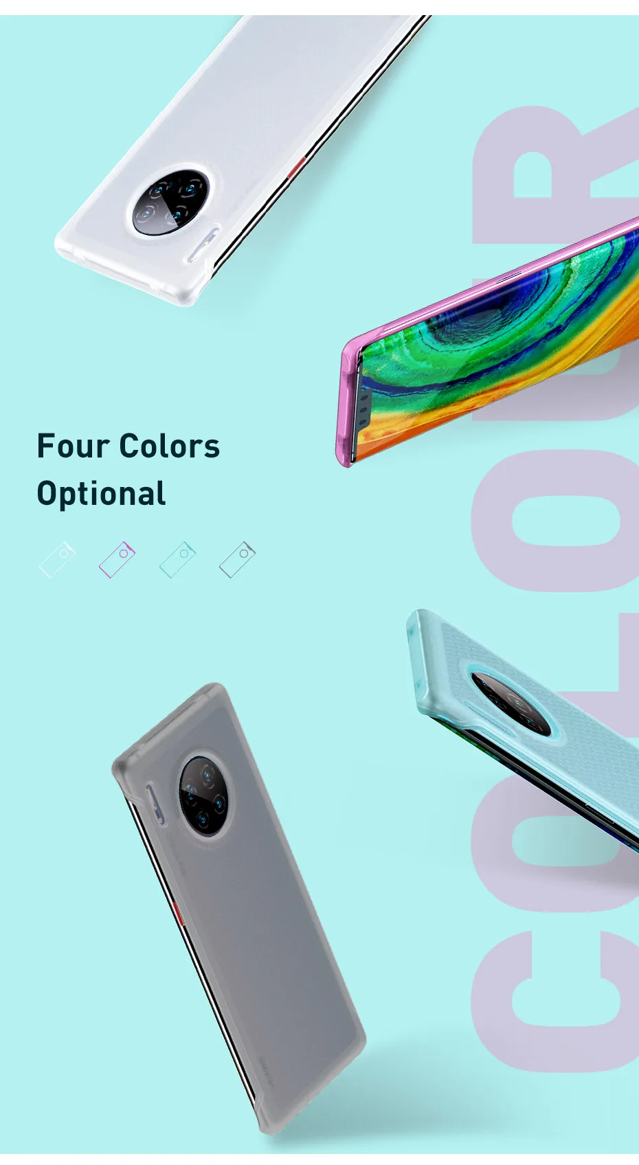Baseus чехол для телефона для huawei mate 30 Pro 30Pro чехол Coque ультра тонкий противоударный мягкий силиконовый чехол для mate 30 Pro Fundas