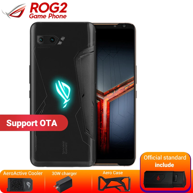 6 59 &quotНоутбук Asus ROG Phone 2 12 Гб 1 ТБ/512 ГБ игровой смартфона II ZS660KL Snapdragon 855 + 6000 мАч NFC