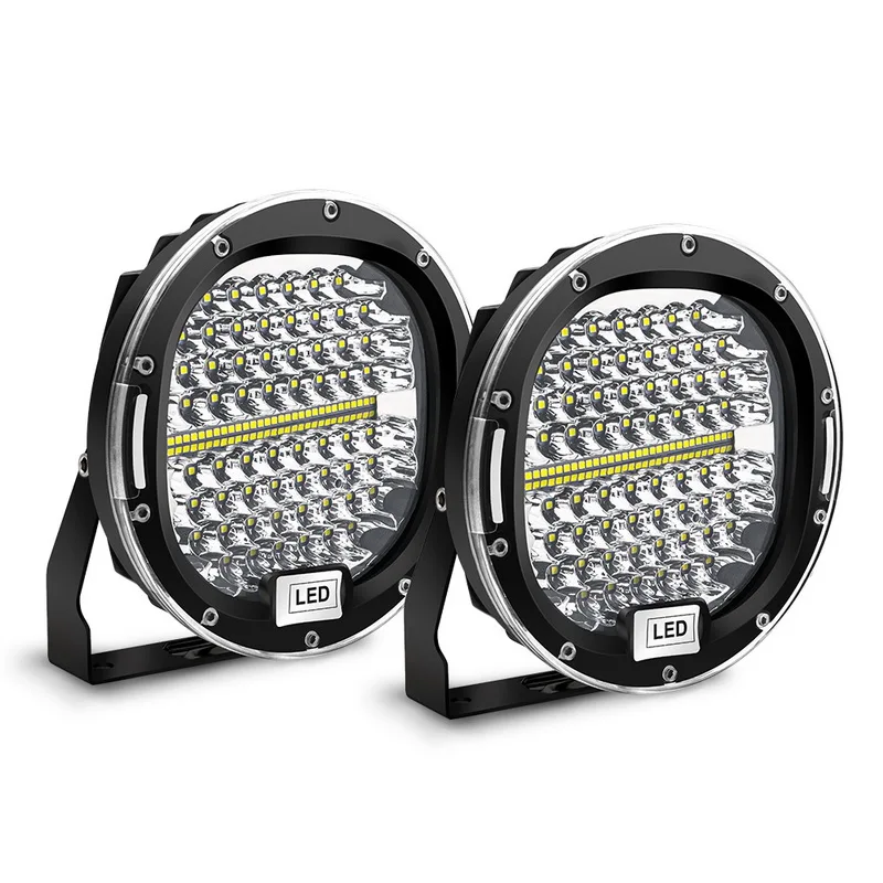 2pcs Black 2 шт. Safego 7 дюймов 300 Вт 5X7 7X6 Круглый точечная Светодиодная рабочая лампа дальнего света светильник для внедорожников Jeep ATV УАЗ SUV 4x4 седельный тягач лодка - Цвет: 2pcs Black