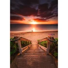 Алмазная 5D картина сделай сам, пейзаж, закат, пляж, полная вышивка, вышивка крестиком, мозаика, Наборы для творчества, домашний декор, рождественский подарок