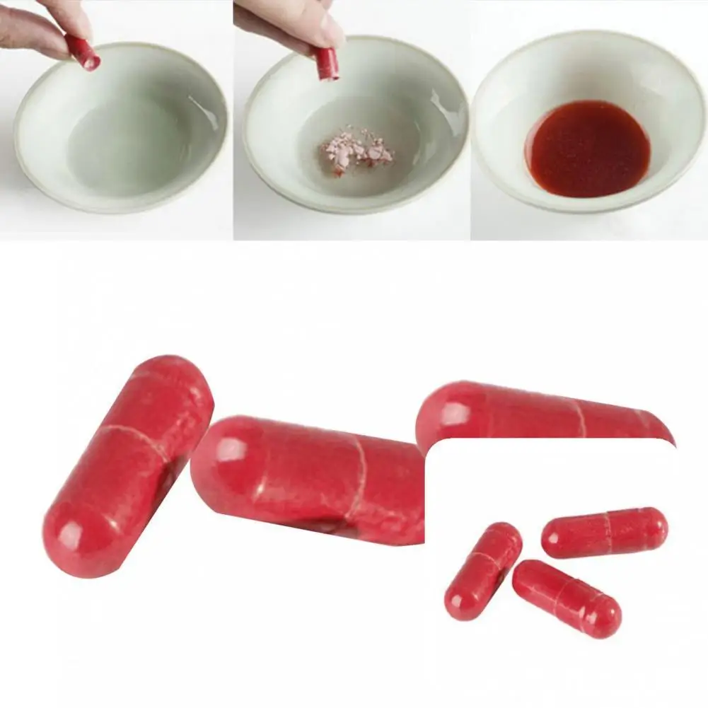 

Holiday Supplies 3Pcs Safe Vampires Fake Blood Capsule Funny Halloween Joke Toys Compact Kids Toy