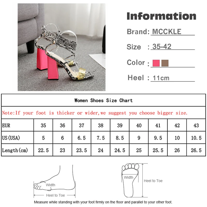 

Summer Woman Sandals Women Snake Shoes Peep Toe 2020 Ankle Strap Lace Up High Heels Female Fashion Transparent Shoes New
