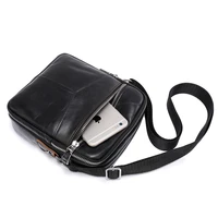 high quality mens genuine leather briefcases middle size male leather messenger bags black men shoulder bag cross body bags