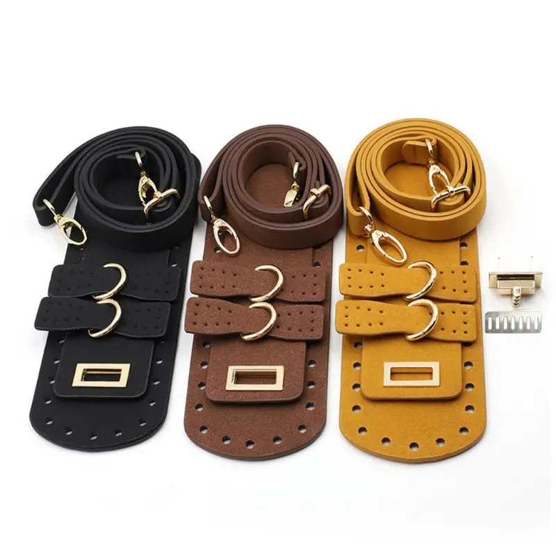 

5Pcs/Set Faux Leather Shoulder Bag Sewing Accessories for DIY Hand-Woven Handbag
