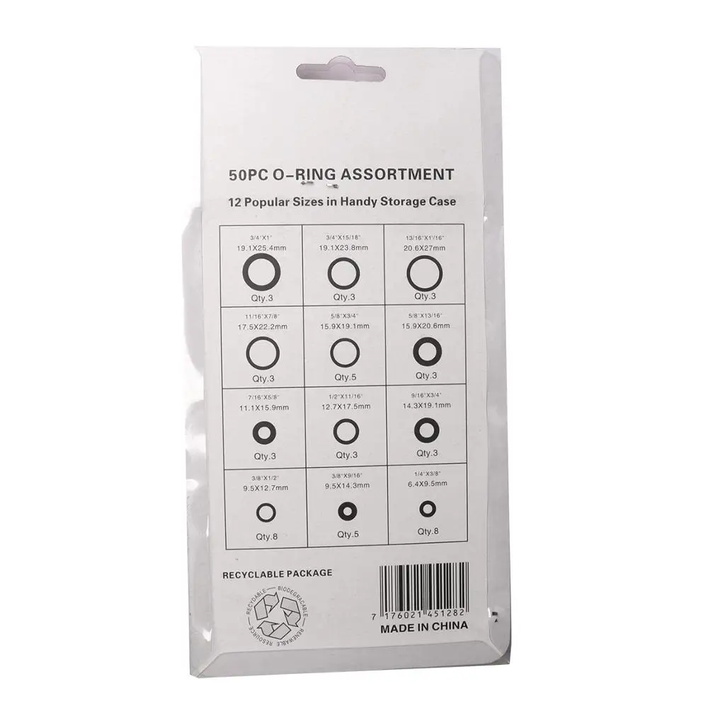 Универсальные 50 шт./компл. черные износостойкие автомобильные метрические