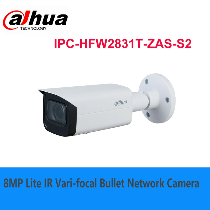 

Dahua original 8MP Lite IR Vari-focal Bullet Network Camera IPC-HFW2831T-ZAS-S2