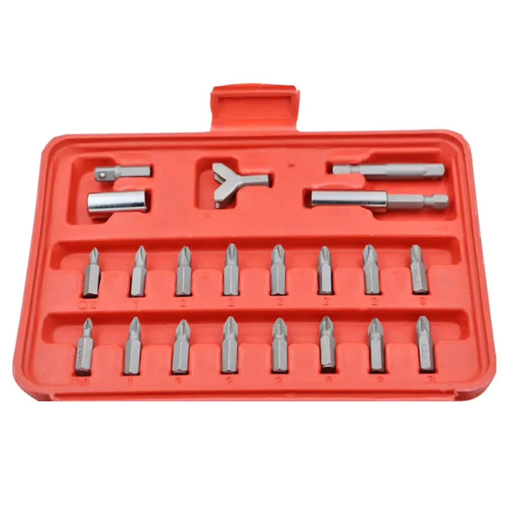 

100pcs Cross Slotted Head Power-driven Screwdriver Bits Chrome Security Tool Sets Hex Drill Star Spanner Screwdriver Bit
