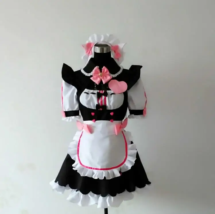 Chocola NEKOPARA coconut azuki cinnamon Cosplay Vanilla Maid Dress Costume Cat Neko Girl Women |