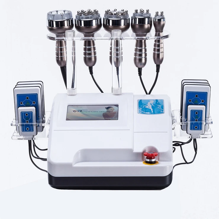 

8 In 1 Vacuum Ultrasonic Cavitation Radio Frequency Multipolar RF Body Slimming Machine Skin Lifting Tightening Anti-wrinkle
