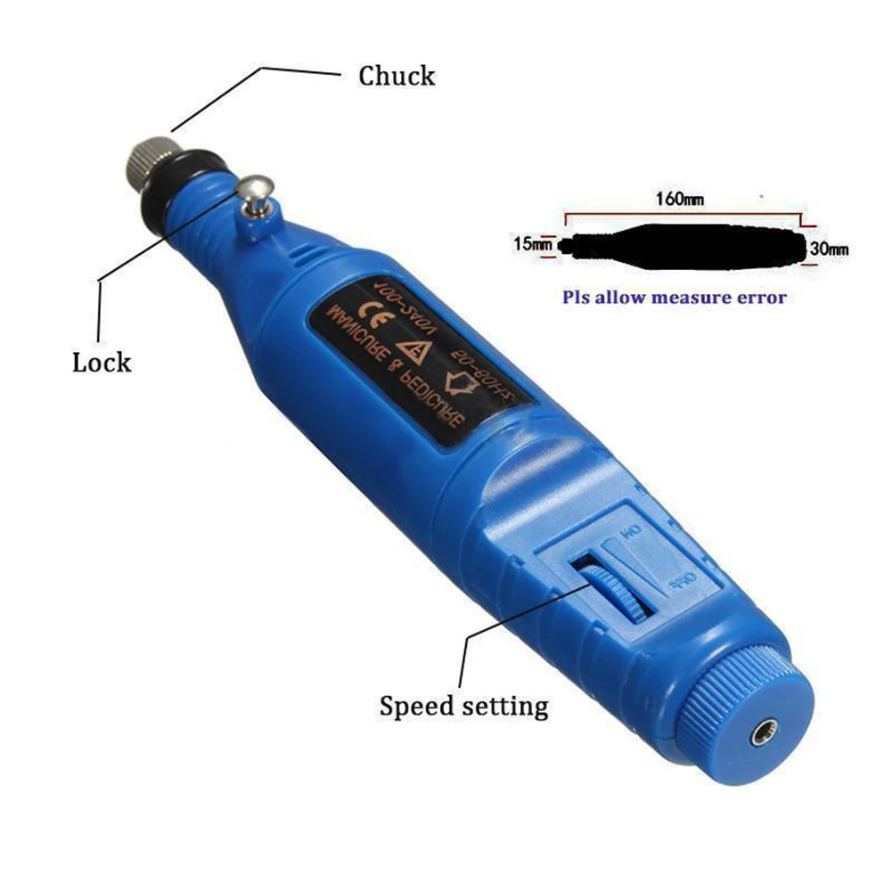 Горячая профессиональная электрическая дрель для ногтей набор маникюрный