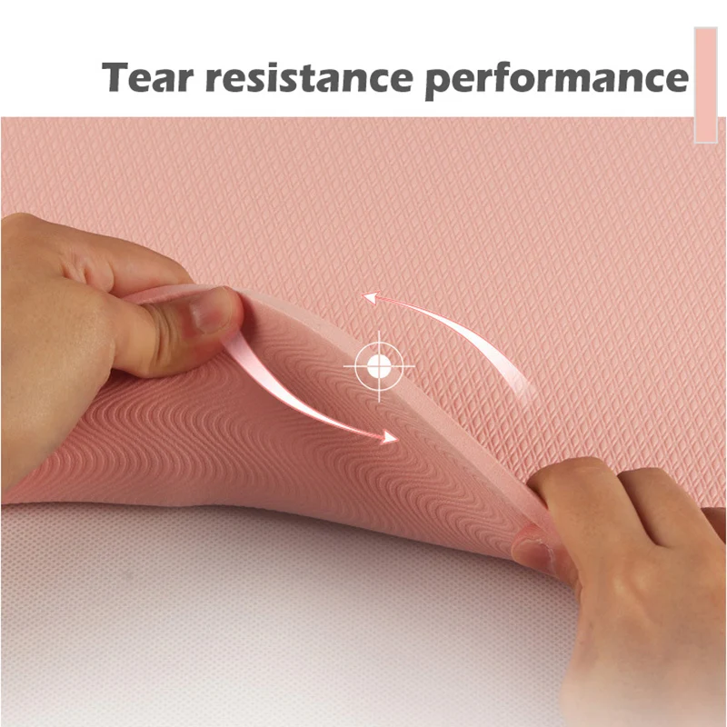 Утолщенный нескользящий коврик из ТПЭ для занятий йогой 6 мм 10 | Спорт и