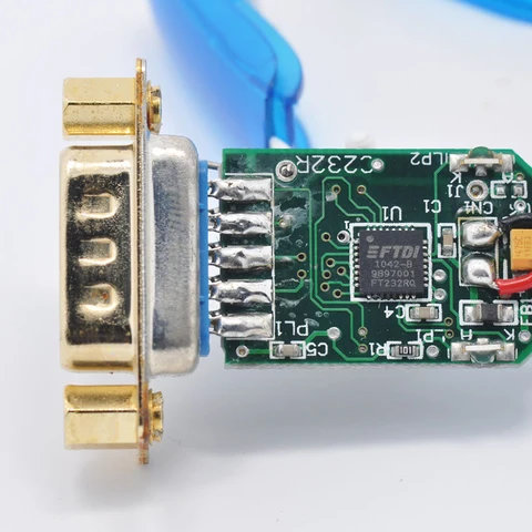 Чип FTDI Кабель USB-RS232 Конвертер USB2.0 в RS232 USB-A в DB9 для Windows Mac Win 11/10