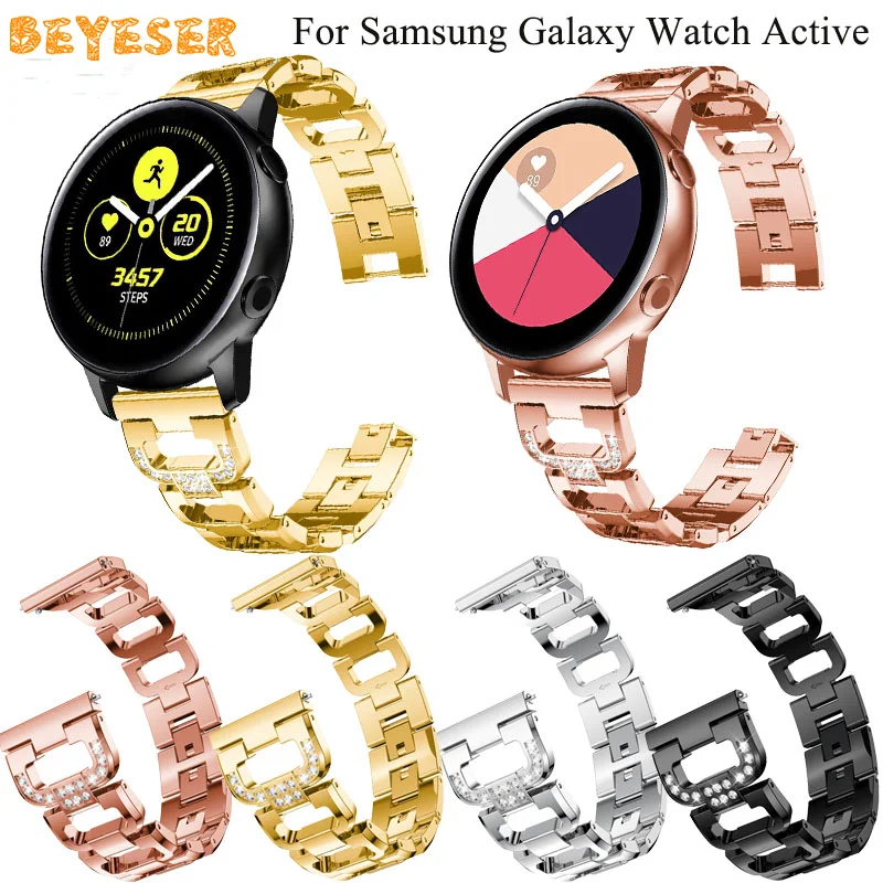 Браслет для часов Active Gear s2 металлический D образный ремешок Samsung Galaxy Watch active 42 мм