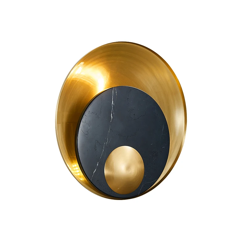 

Постмодернистский светильник, роскошный медный прикроватный настенный светильник, проход, крыльцо, гостиная, спальня, современные минимал...