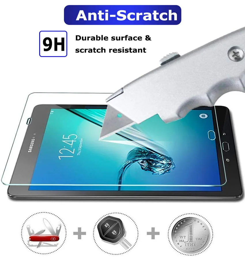 Screen Protective guard glass for Samsung Galaxy Tab S2 S3 9.7 inch SM-T810 T815 T817 T819 T820 SM-T825 T829 Tempered film | Компьютеры и