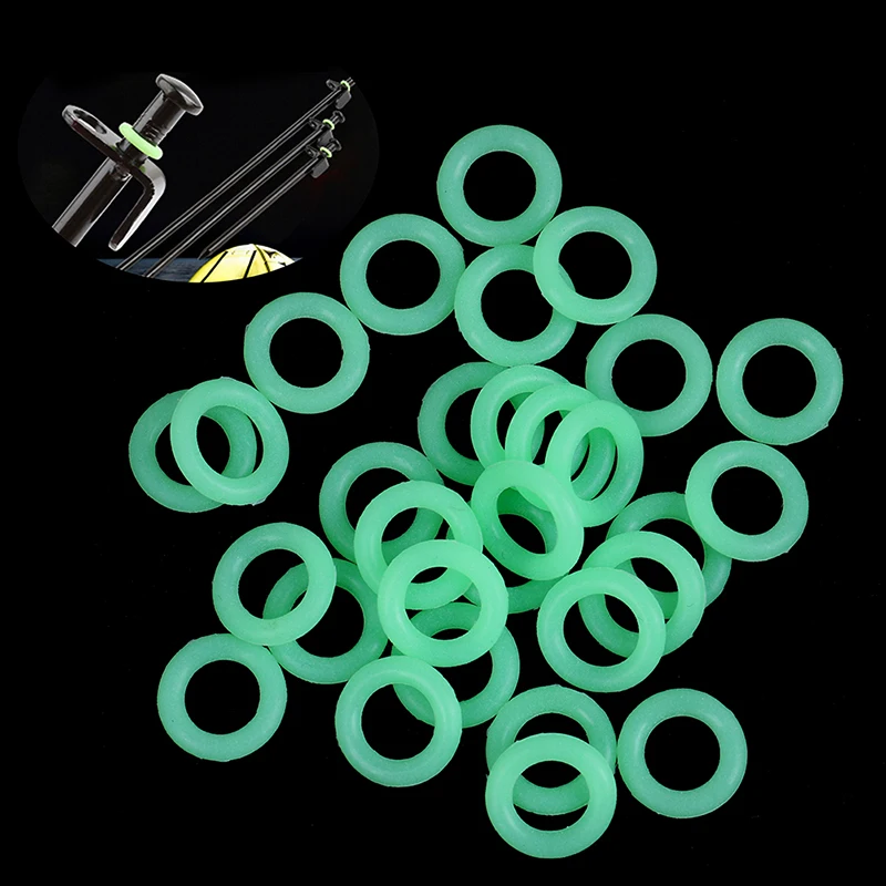 

30Pcs/Pack Green Color Camping Nail Night Vision Luminous Tent Nail Ring