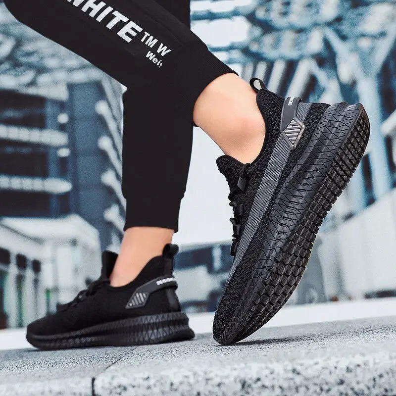 

Men Sneakers 2021 Cheap Running Shoes Fashion Men Casual Shoes Mesh Summer Sneakers Lightweight Men's Sports Shoes Black Shoes