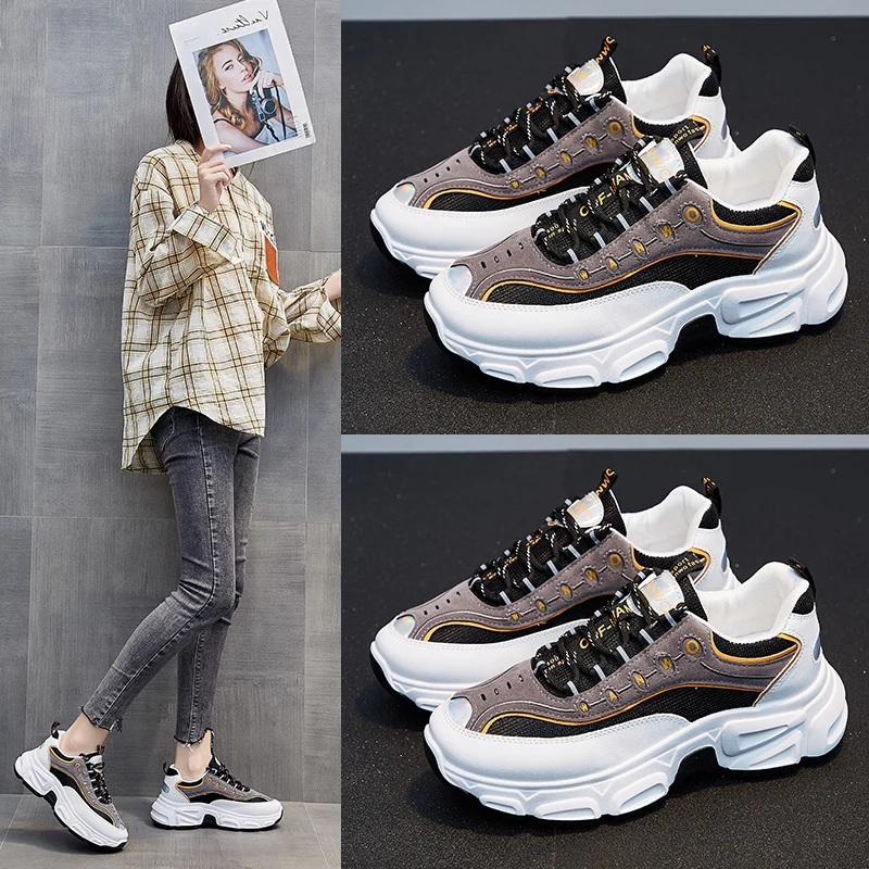 

Кроссовки женские на плоской подошве, повседневная нескользящая обувь, уличный тренажер