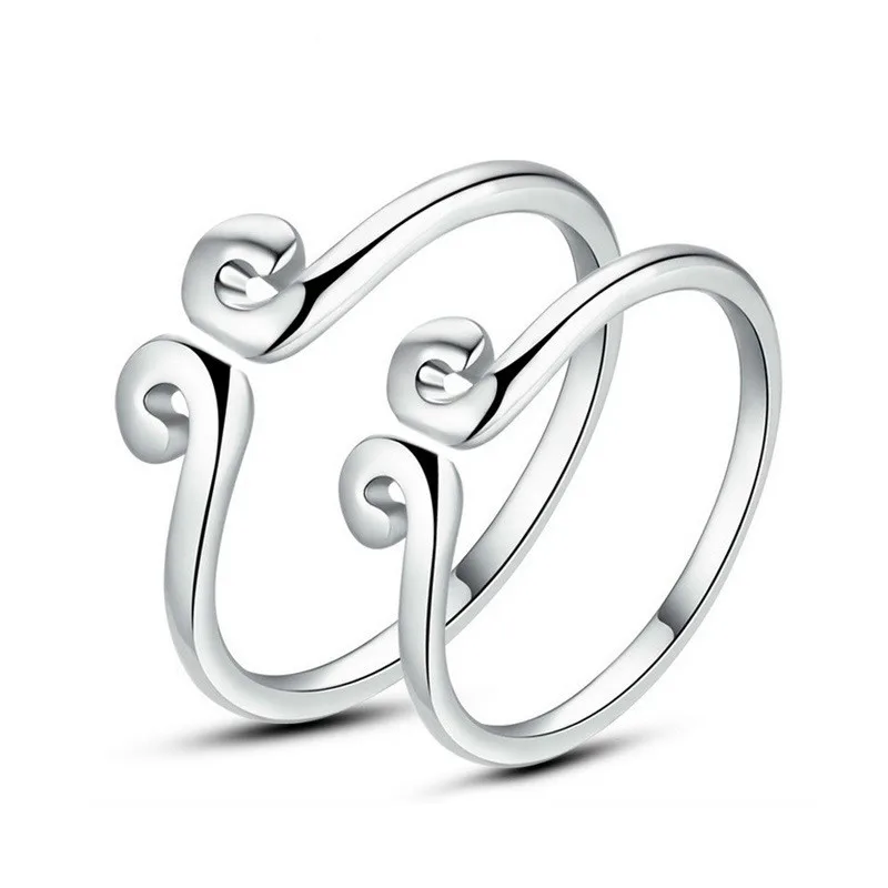 

925 sterling silver couple ring men and women a pair of simple jewelry cross-border accessories