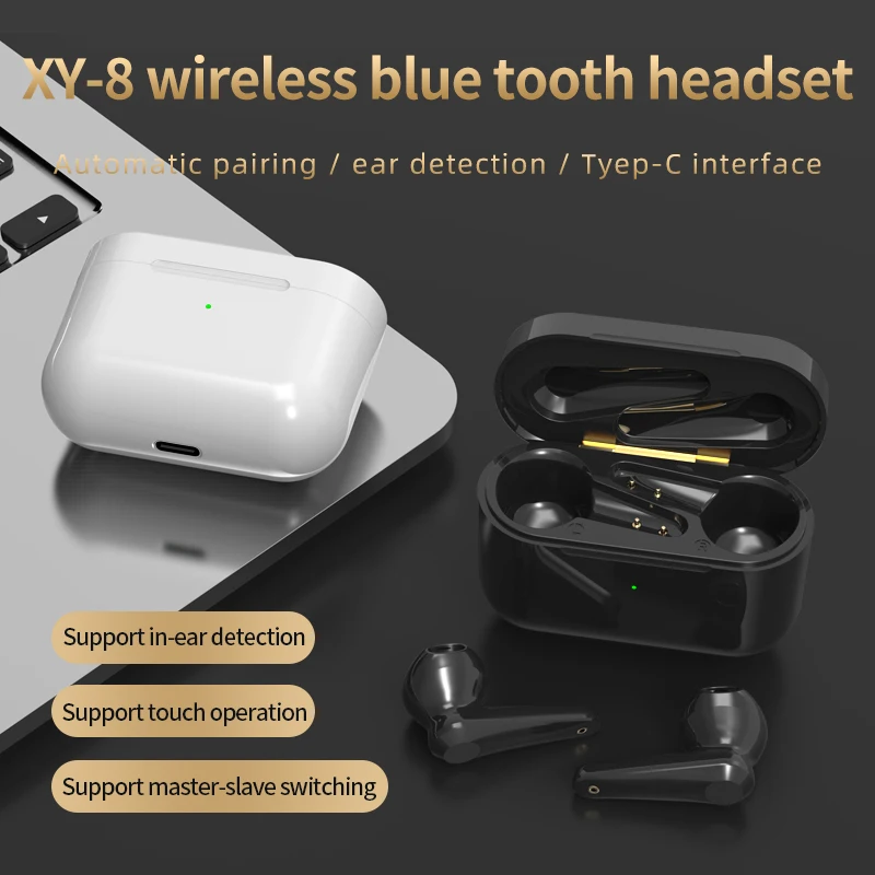 

New XY-8 Wireless Bluetooth 5.0 Stereo TWS Mini Sports Touch In-Ear Bluetooth Headset For IOS Android
